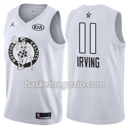 Canotte Uomo Boston Celtics Kyrie Irving 11 2018 All Star Jordan Brand Bianco Swingman